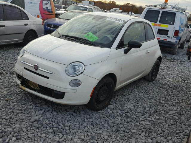 3C3CFFAR8ET207892 - 2014 FIAT 500 POP WHITE photo 2