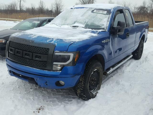 1FTFX1CF7DKD92836 - 2013 FORD F150 SUPER BLUE photo 2