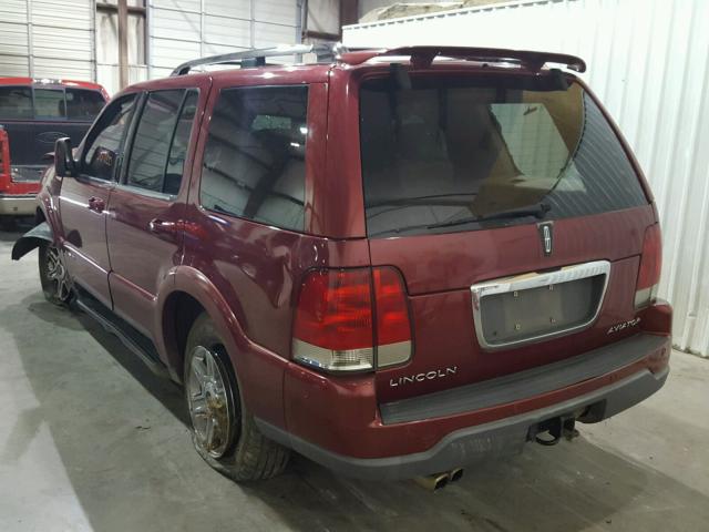 5LMEU68H03ZJ48598 - 2003 LINCOLN AVIATOR RED photo 3