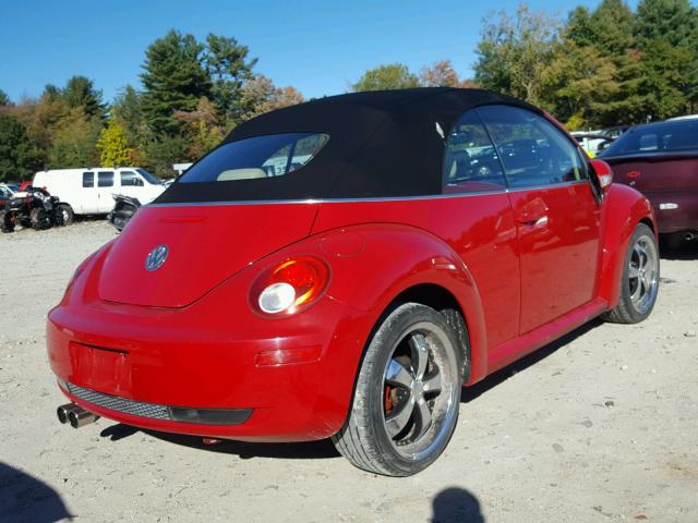 3VWRF31Y66M313312 - 2006 VOLKSWAGEN NEW BEETLE Qırmızı foto 4