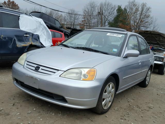2HGES26732H557274 - 2002 HONDA CIVIC EX SILVER photo 2
