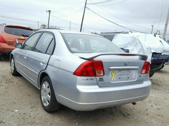 2HGES26732H557274 - 2002 HONDA CIVIC EX SILVER photo 3