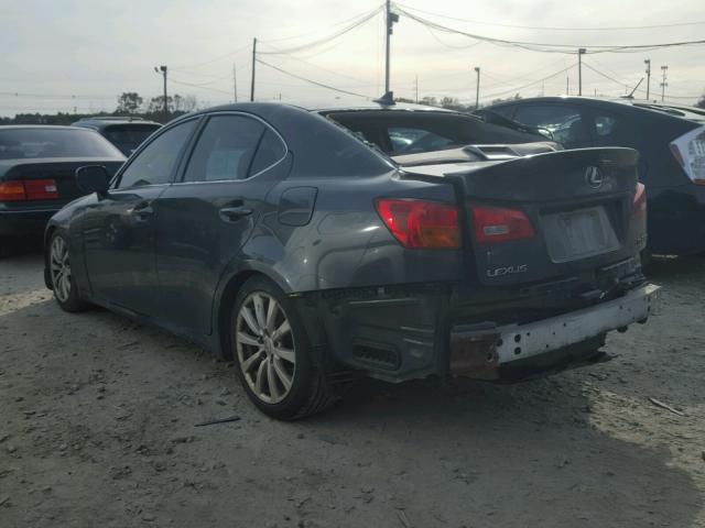 JTHCK262672018236 - 2007 LEXUS IS 250 GRAY photo 3