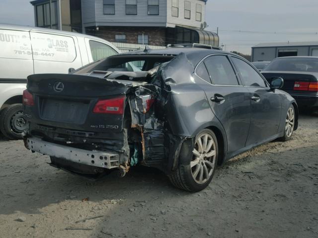 JTHCK262672018236 - 2007 LEXUS IS 250 GRAY photo 4