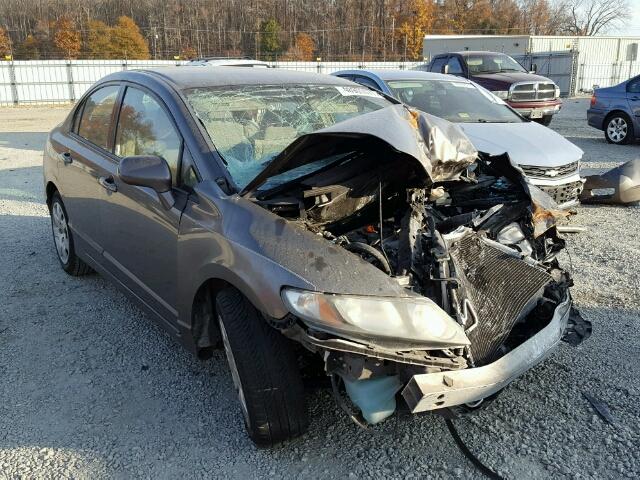 2HGFA16579H543548 - 2009 HONDA CIVIC LX GRAY photo 1