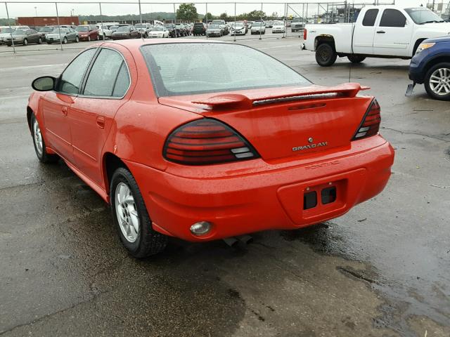 1G2NE52F44M520825 - 2004 PONTIAC GRAND AM S წითელი ფოტო 3