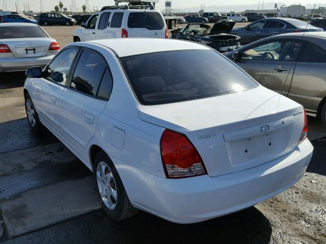 KMHDN46D86U360635 - 2006 HYUNDAI ELANTRA GL WHITE photo 3