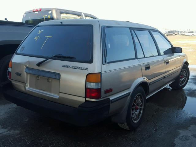 JT2AE92W0J3107831 - 1988 TOYOTA COROLLA DL BEIGE photo 4