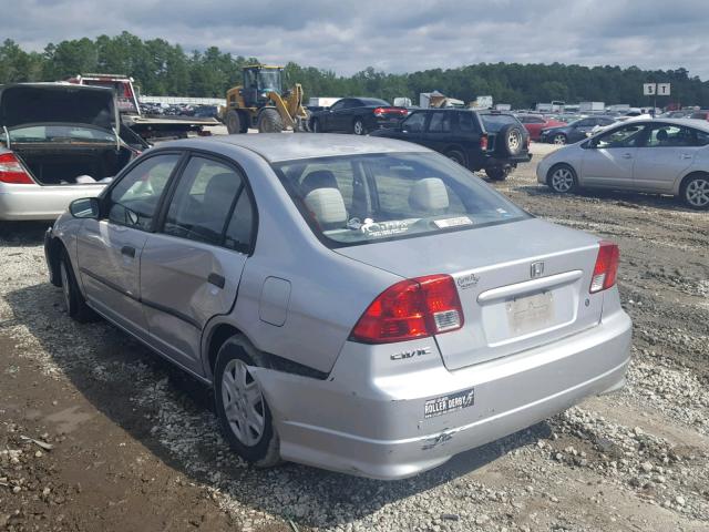 2HGES16304H581025 - 2004 HONDA CIVIC DX V SILVER photo 3