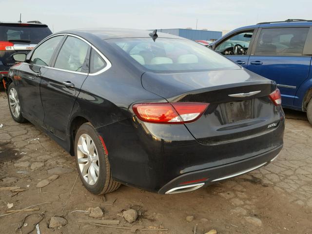 1C3CCCCG4FN510298 - 2015 CHRYSLER 200 C BLACK photo 3