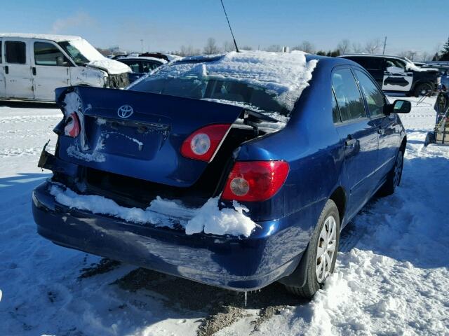 2T1BR32E88C922624 - 2008 TOYOTA COROLLA CE BLUE photo 4