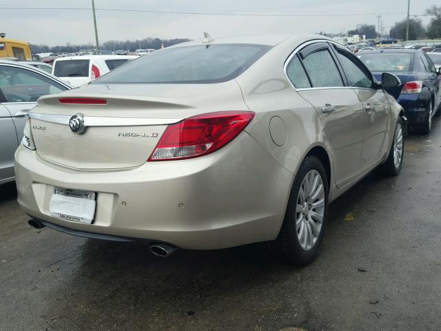 2G4GS5EV7D9242804 - 2013 BUICK REGAL PREM BEIGE photo 4