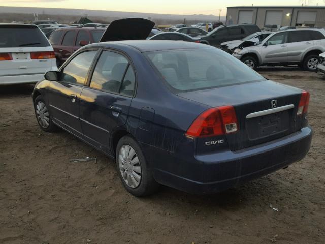 2HGES25783H622834 - 2003 HONDA CIVIC EX Mavi foto 3