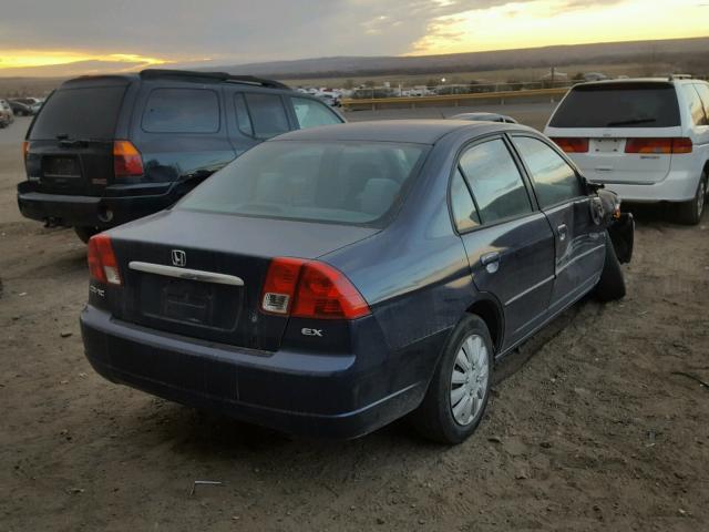 2HGES25783H622834 - 2003 HONDA CIVIC EX BLUE photo 4