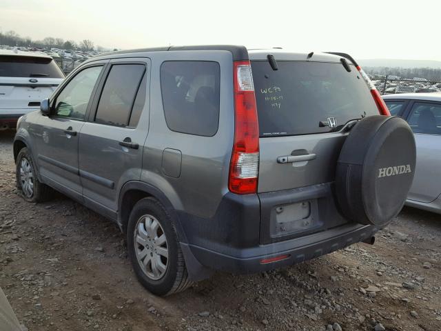 SHSRD78896U445435 - 2006 HONDA CR-V EX GRAY photo 3