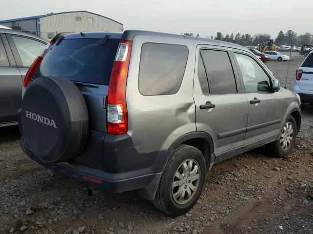 SHSRD78896U445435 - 2006 HONDA CR-V EX GRAY photo 4