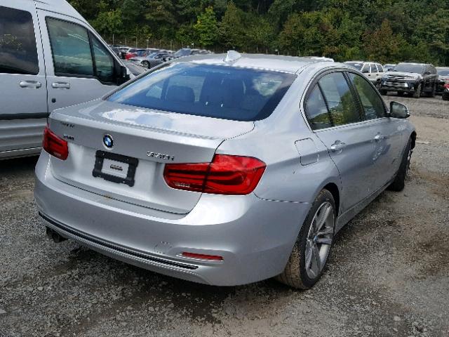 WBA8D9G51JNU72139 - 2018 BMW 330 XI SILVER photo 4