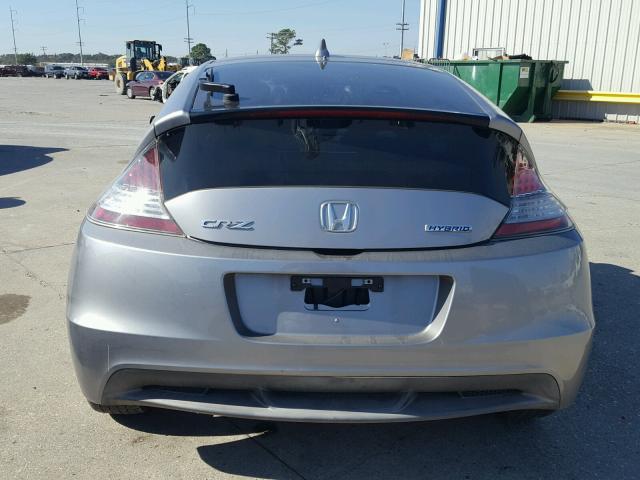 JHMZF1D62BS000694 - 2011 HONDA CR-Z EX GRAY photo 6