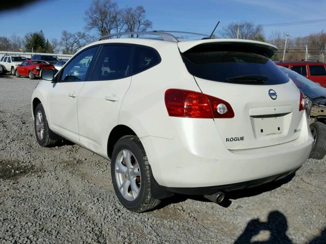 JN8AS58V68W411900 - 2008 NISSAN ROGUE S WHITE photo 3