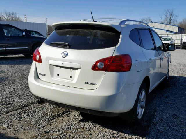 JN8AS58V68W411900 - 2008 NISSAN ROGUE S WHITE photo 4