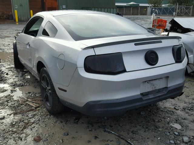 1ZVBP8AN1A5172956 - 2010 FORD MUSTANG SILVER photo 3
