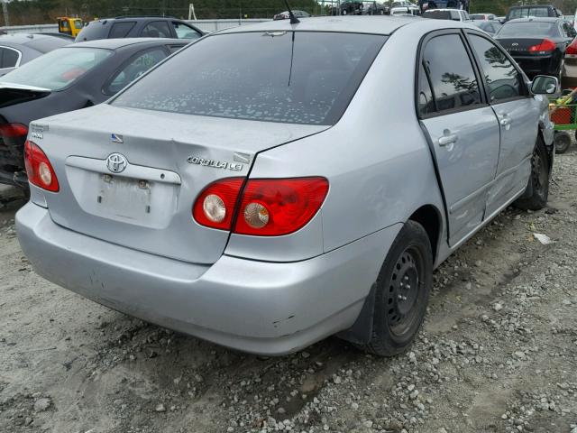 1NXBR32E67Z863523 - 2007 TOYOTA COROLLA CE SILVER photo 4