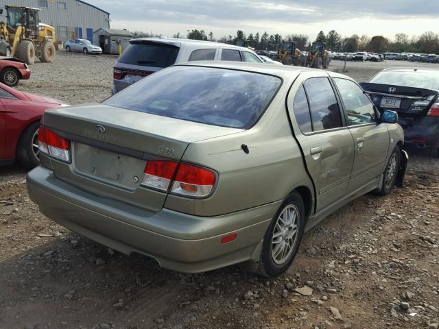 JNKCP11A81T405429 - 2001 INFINITI G20 GREEN photo 4