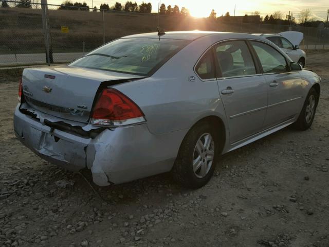 2G1WB57K091178462 - 2009 CHEVROLET IMPALA LS SILVER photo 4