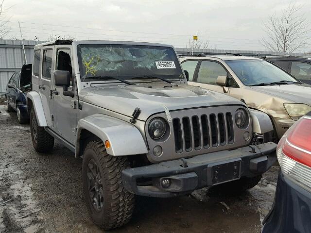 1C4BJWEG9HL540407 - 2017 JEEP WRANGLER U SILVER photo 1