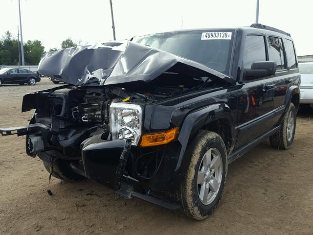 1J8HG48K57C669233 - 2007 JEEP COMMANDER BLACK photo 2