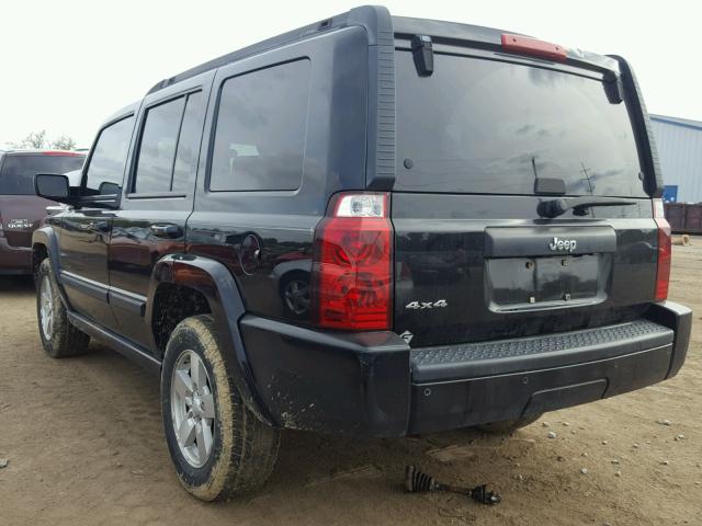 1J8HG48K57C669233 - 2007 JEEP COMMANDER BLACK photo 3