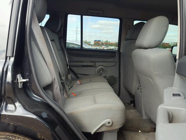 1J8HG48K57C669233 - 2007 JEEP COMMANDER BLACK photo 6