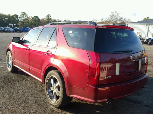 1GYEE63A140180524 - 2004 CADILLAC SRX RED photo 3