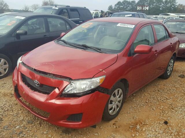 2T1BU40E79C145636 - 2009 TOYOTA COROLLA BA RED photo 2