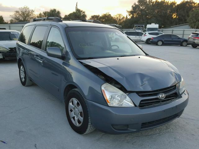 KNDMB233X76178499 - 2007 KIA SEDONA EX BLUE photo 1