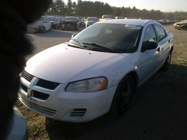 1B3EL36T44N370930 - 2004 DODGE STRATUS SE WHITE photo 2