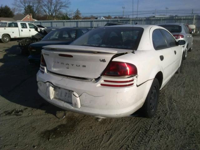 1B3EL36T44N370930 - 2004 DODGE STRATUS SE WHITE photo 4