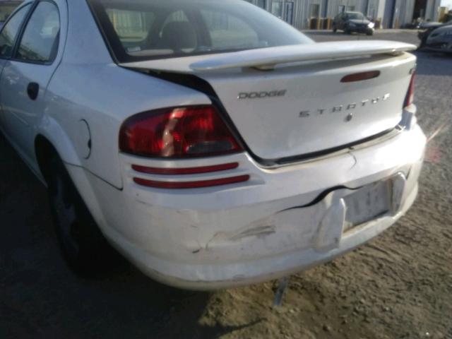 1B3EL36T44N370930 - 2004 DODGE STRATUS SE WHITE photo 9