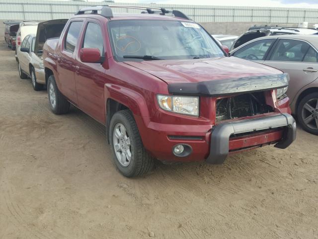 2HJYK16506H543953 - 2006 HONDA RIDGELINE RED photo 1