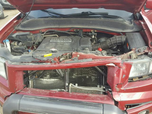 2HJYK16506H543953 - 2006 HONDA RIDGELINE RED photo 7