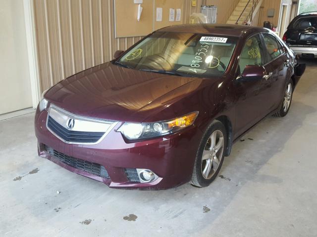 JH4CU2F6XCC008732 - 2012 ACURA TSX TECH BURGUNDY photo 2