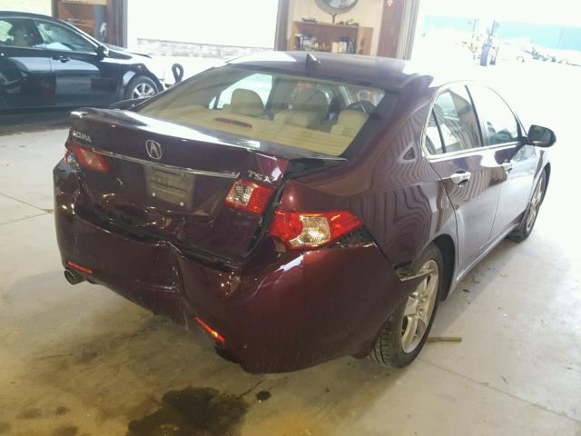 JH4CU2F6XCC008732 - 2012 ACURA TSX TECH BURGUNDY photo 4