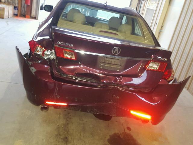 JH4CU2F6XCC008732 - 2012 ACURA TSX TECH BURGUNDY photo 9