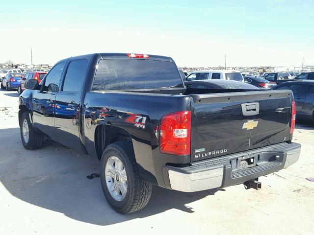 3GCPKSE33BG259913 - 2011 CHEVROLET SILVERADO BLACK photo 3