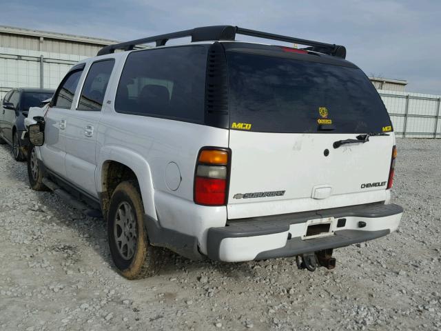 3GNFK16Z95G291804 - 2005 CHEVROLET SUBURBAN K WHITE photo 3