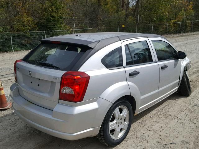 1B3HB48B58D692384 - 2008 DODGE CALIBER SX SILVER photo 4