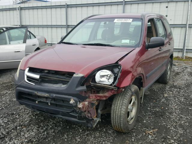 SHSRD78514U255048 - 2004 HONDA CR-V LX BURGUNDY photo 2