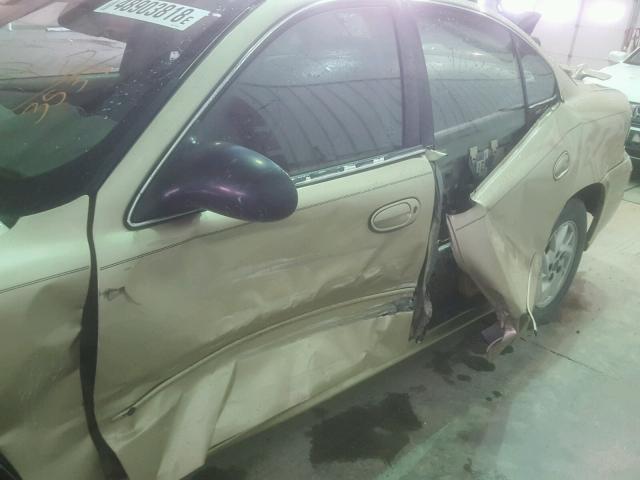1G2NF52E84M673535 - 2004 PONTIAC GRAND AM S GOLD photo 9