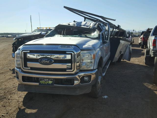 1FT8W3DT3CEA88914 - 2012 FORD F350 SUPER GRAY photo 2