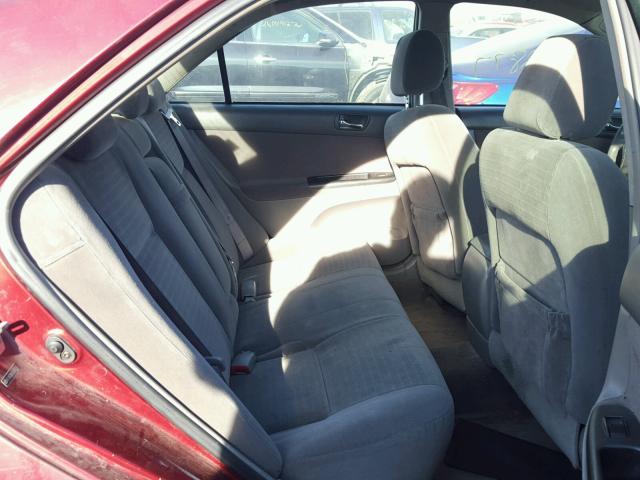 4T1BE30K25U072133 - 2005 TOYOTA CAMRY LE მუქწითელი ფოტო 6